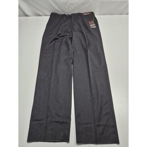 VTG Cianni Cellini Dress Pants Mens 40x36 Gray Wool Pleated Straight Unhemmed